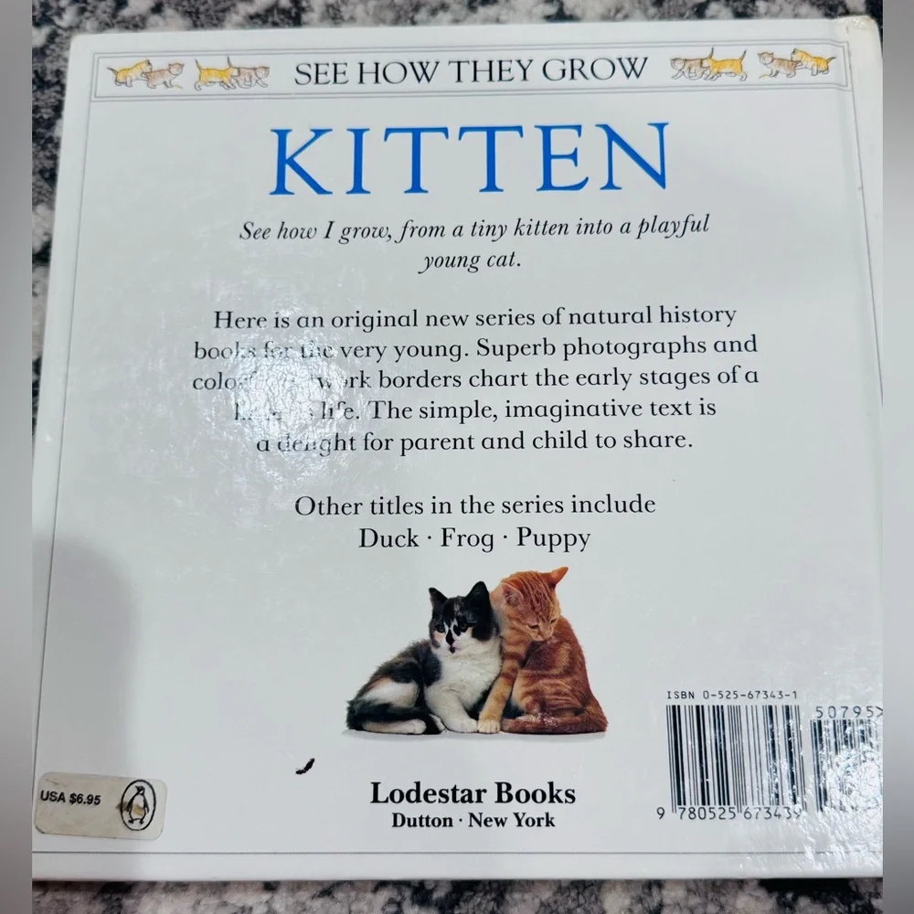 KITTEN - From the SEE HOW THEY GROW Picture Book Series